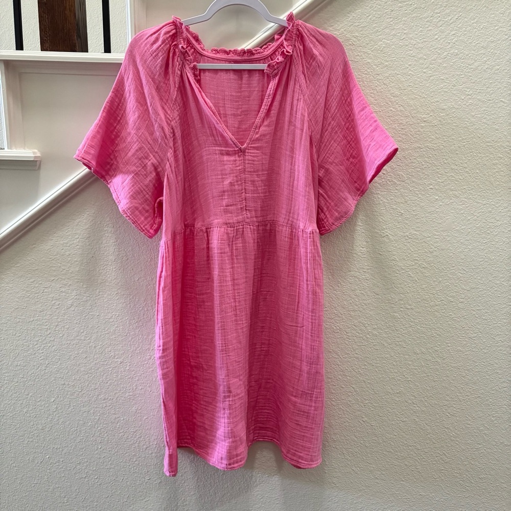 Old Navy Pink Gauze Dress